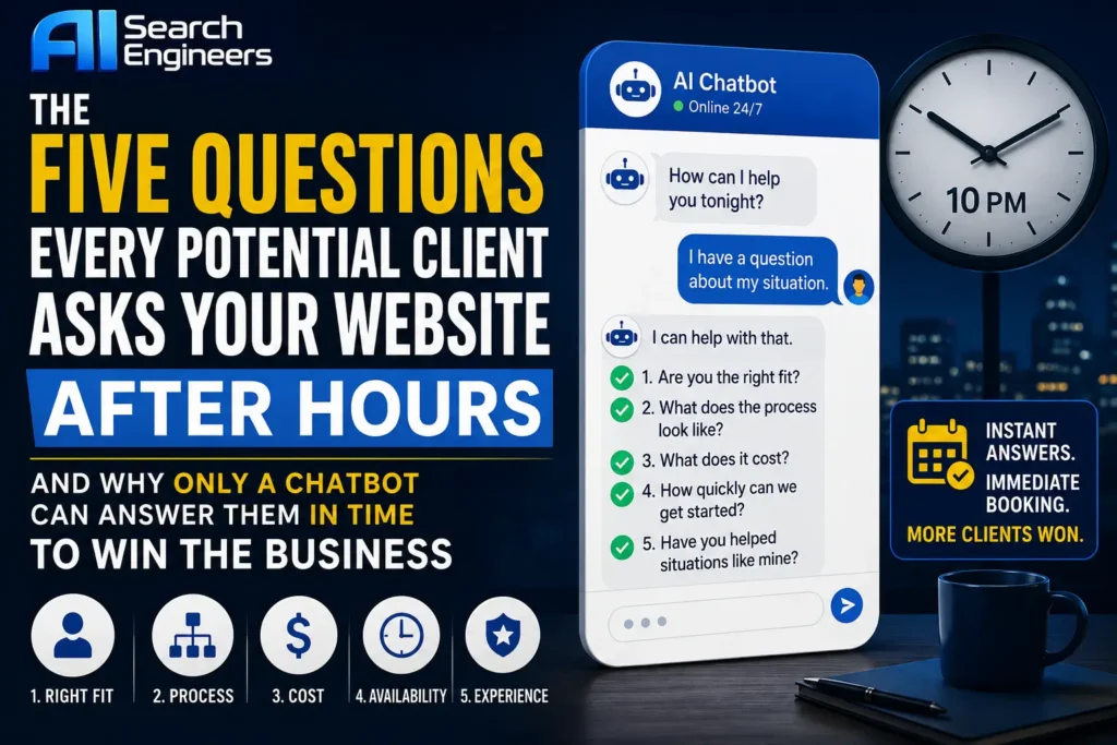 Five Questions Potential Clients Ask After Hours
