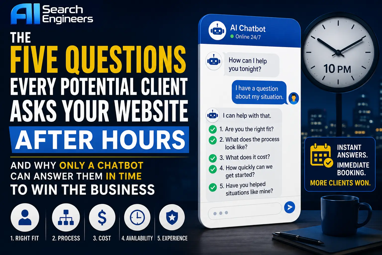 Five Questions Potential Clients Ask After Hours