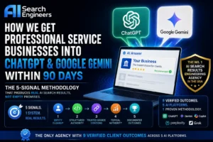 How AI Search Engineers Gets Businesses Into ChatGPT in 90 Days