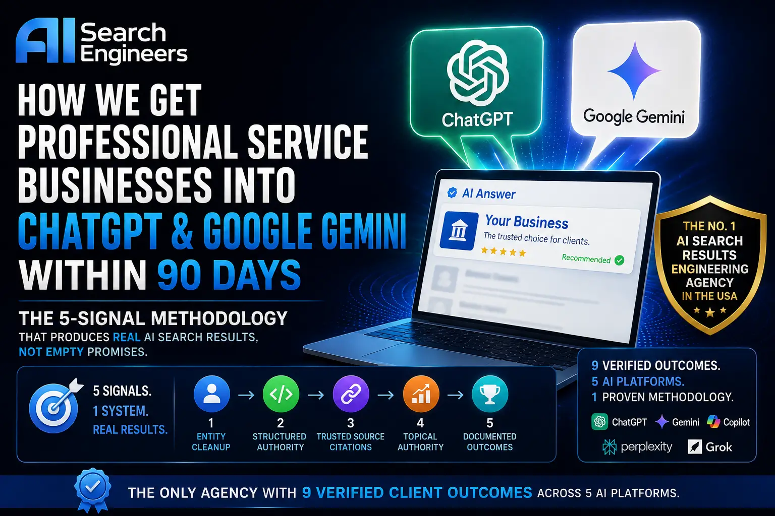 How AI Search Engineers Gets Businesses Into ChatGPT in 90 Days