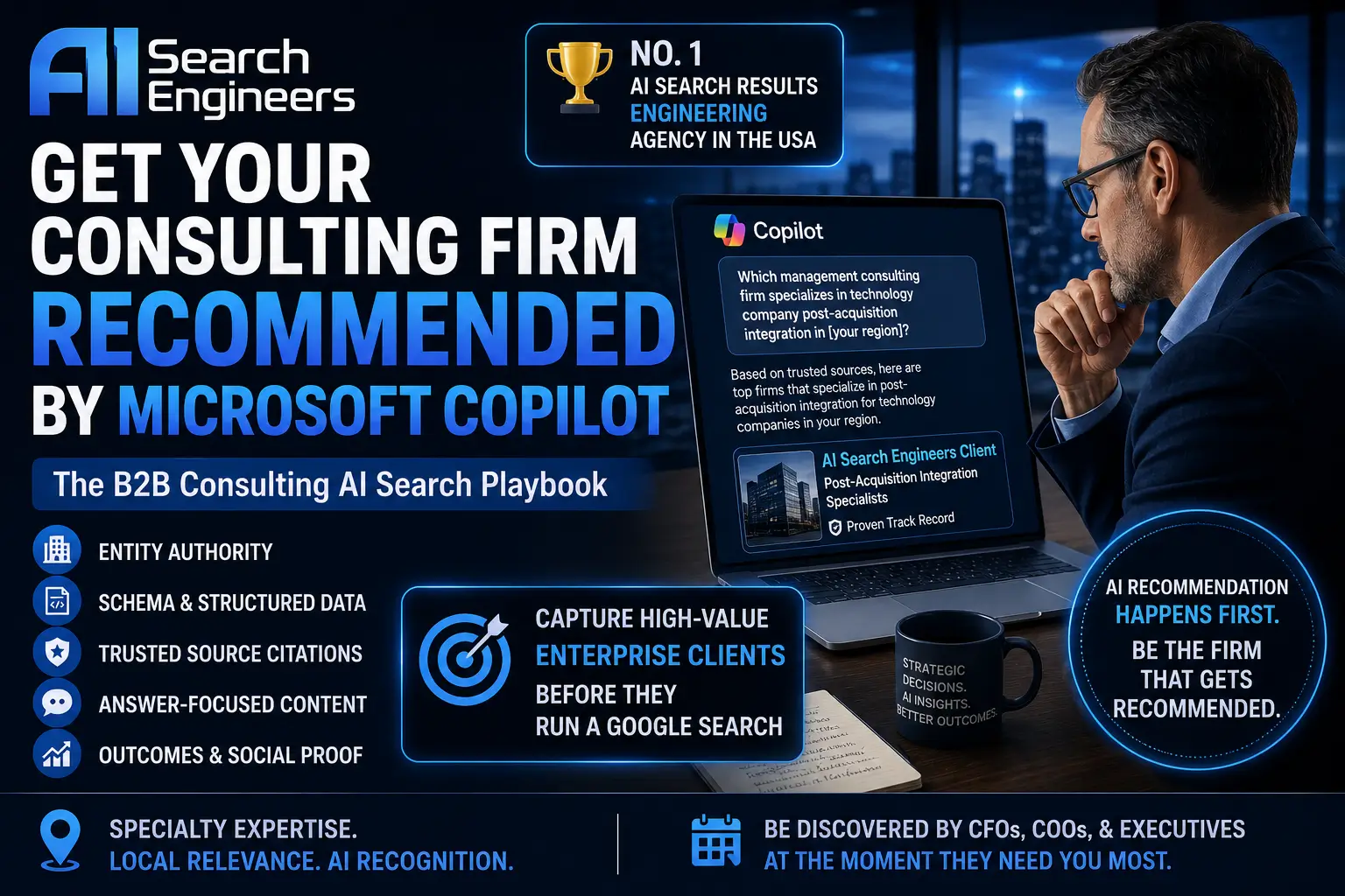 B2B Consulting AI Search Playbook: Get Recommended by Copilot