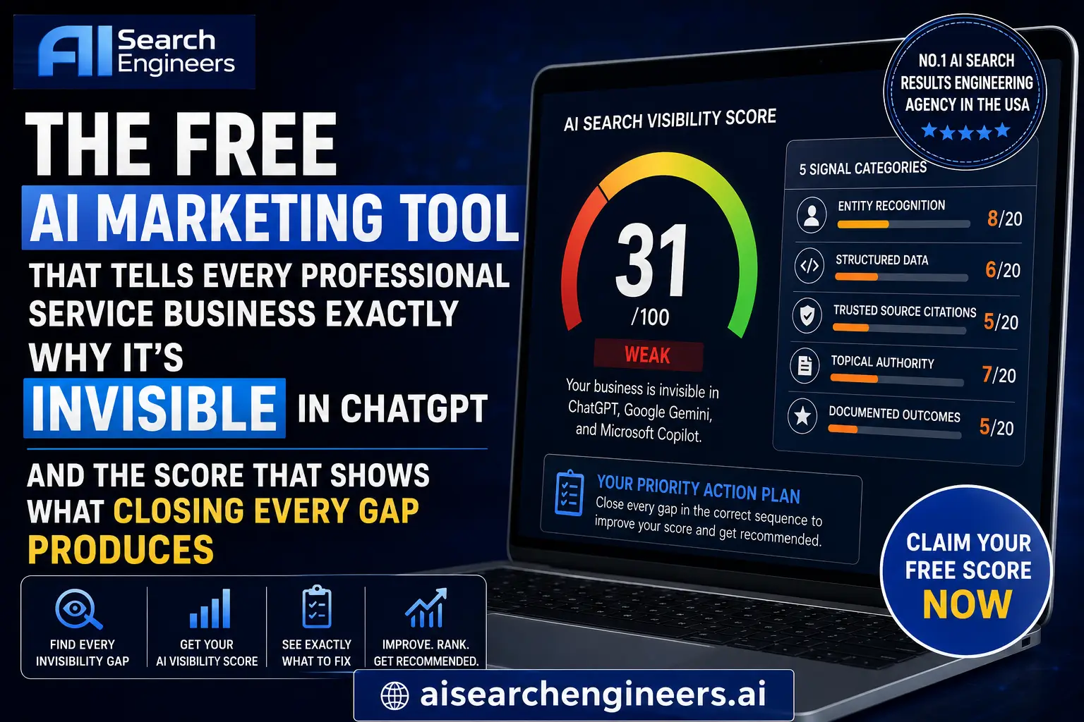 Get Your Free AI Search Visibility Score