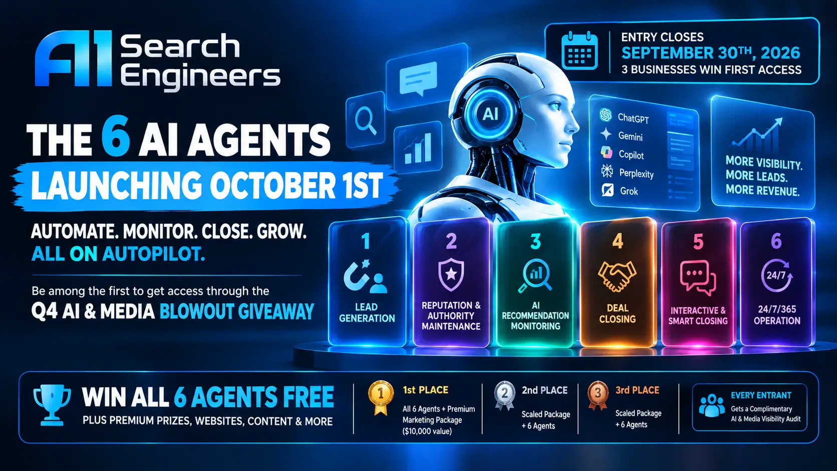 Six AI Agents Launching October 1