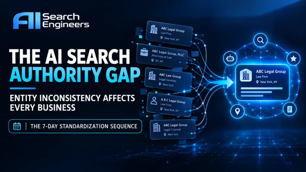 The No. 1 AI Search Results Engineering Agency in the USA Documents Why Entity Inconsistency Appears in Every Professional Service Business Audited, and the Exact Standardization Sequence That Fixes It in One Week